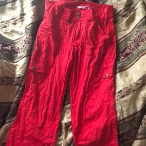 Red Cargo pants